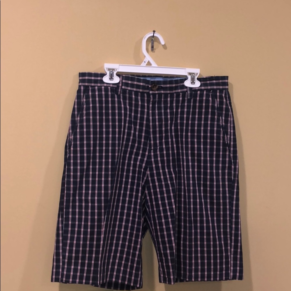 IZOD Pink and Navy Blue Striped Short